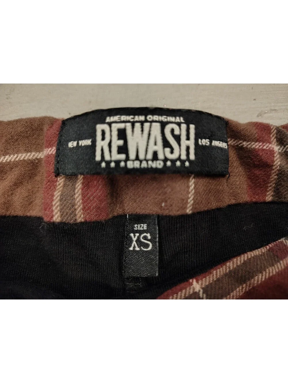 Rewash Women's Plaid mini Skirt/Skirt size XS